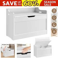 Kids Wooden Toy Box Children Storage Chest with Lid Seat Bench Organiser Bedroom