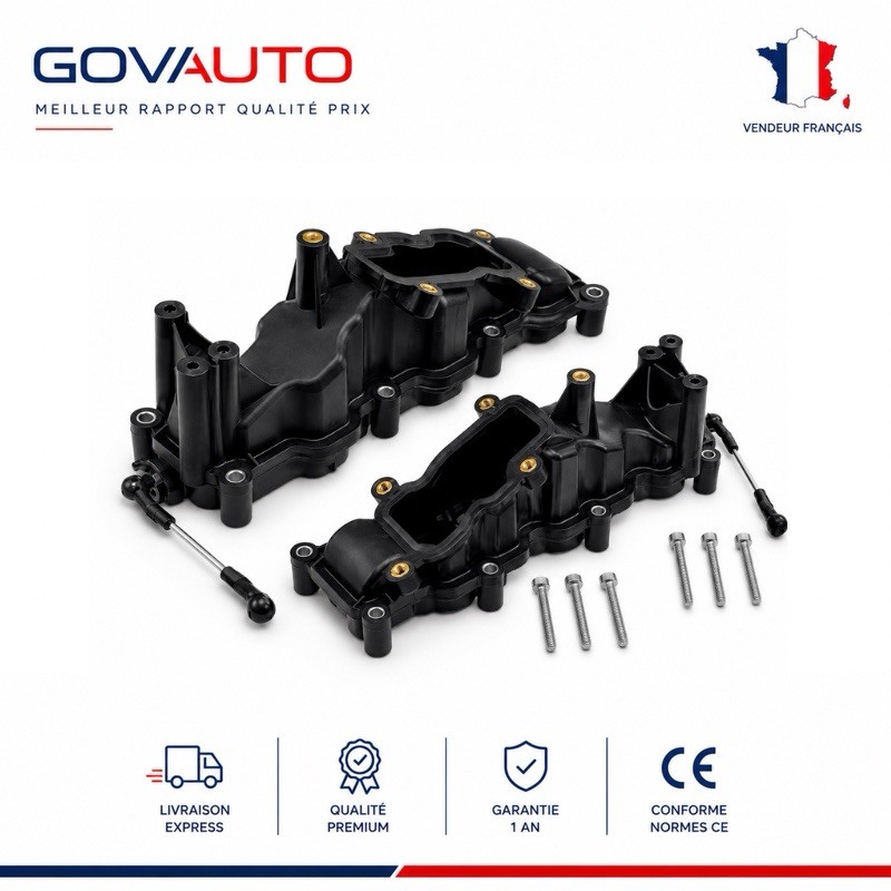 Volet d'admission pour Audi A4 et VW Touareg 3.0 Tdi - Kit de 2 pièces pour collecteur