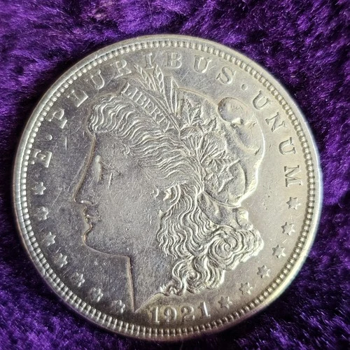 🚚⚡️🔥NO RESERVE XF AU👀🔥1921 D Silver Morgan Dollar Almost Uncirculated