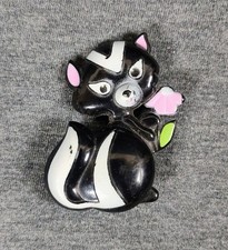Vintage Avon Fragrance Glace Pin Pal 1972 Sniffy Skunk
