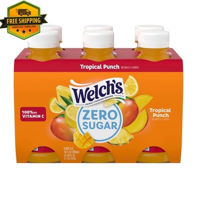 Welch s Tropical Punch Zero Sugar Drink   10 fl oz Bottle