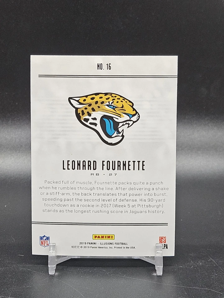 2019 Panini Illusions Orange LEONARD FOURNETTE Jacksonville Jaguars #16 - Image 2 of 2