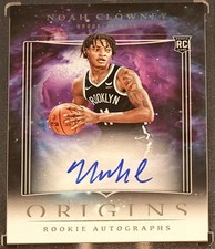 2023-24 Panini Origins Noah Clowney Rookie Auto RC On-Card Autograph Nets. rookie card picture