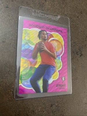 2023 Upper Deck Goodwin Champ Splash of Color C.J. Stroud #SCP-83 Pink Wave 