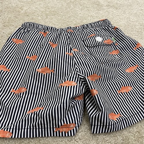Ted Lapidus Printed Swim Trunks Swimwear Gold Fish Ocean Water Men’s Size Large - Picture 16 of 16