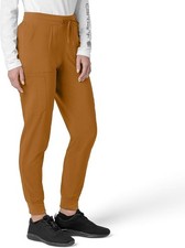 Carhartt Women's Force Cross-Flex Modern Fit Cargo Jogger Scrub Pants 2XL Brown