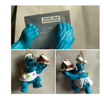 80s-90s Vintage Jim Henson Sesame Street & Muppets Christmas Ornament (Lot 13)