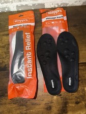NEW Lot of 2 steppers Instant Relief Massage Insoles - Black Size US Men 7