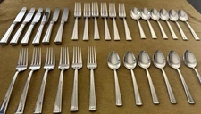 SERVICE FOR SIX —LENOX Stainless Flatware IMPERIAL Glossy 18/10 Stainless— MINT