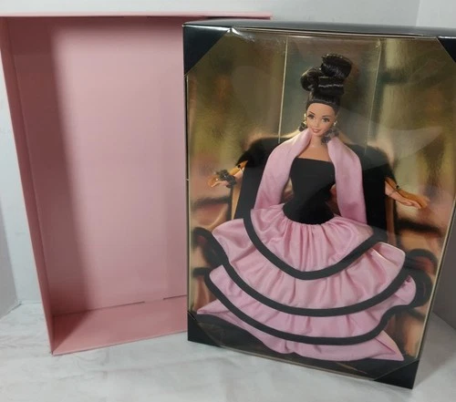 Escada Barbie Doll Limited Edition Vintage 1996 Pink & Black Dress NRFB