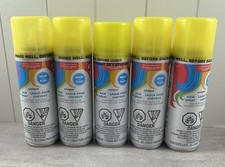 Temporary Hair Color Spray Lot Of 5 YELLOW Multi Size NEW Cosplay Cheer Dance