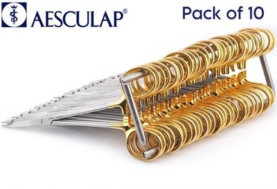AESCULAP BM128R Durogrip Hegar Oslon pin wire cutter needle holder 10 pcs 5.75''