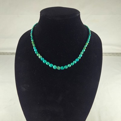 Jay King DTR Mine Finds Turquoise Necklace Sterling 18''-21'' 18g