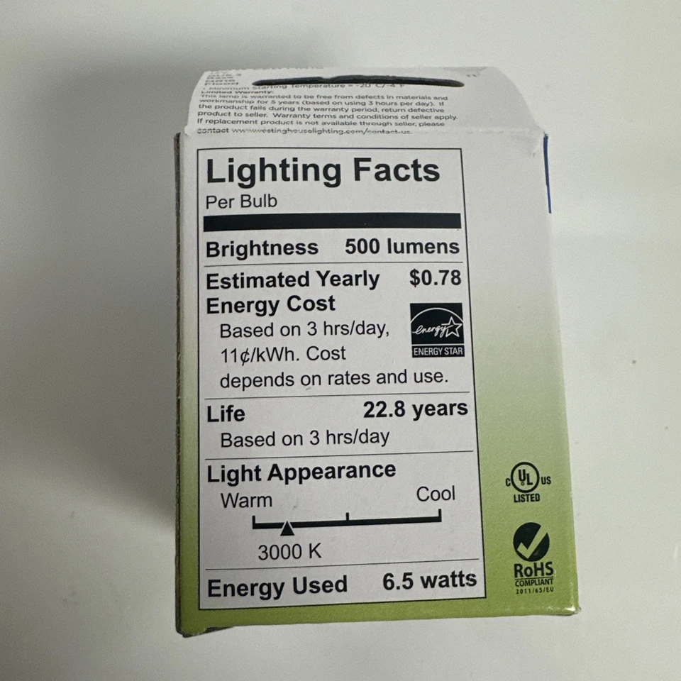 Westinghouse  6.5 Watt mr16 LED Bright White Light - Image 3 of 3