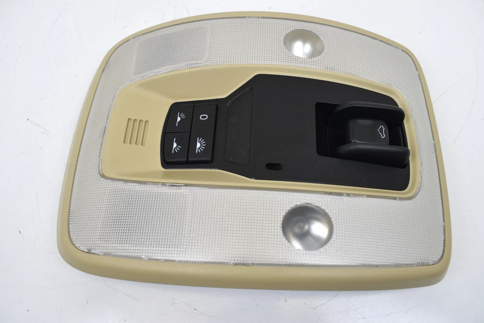 Volvo S60 2014-2018 consola superior beige domo luz mapa lámpara OEM 39826636 Foto 3 de 4