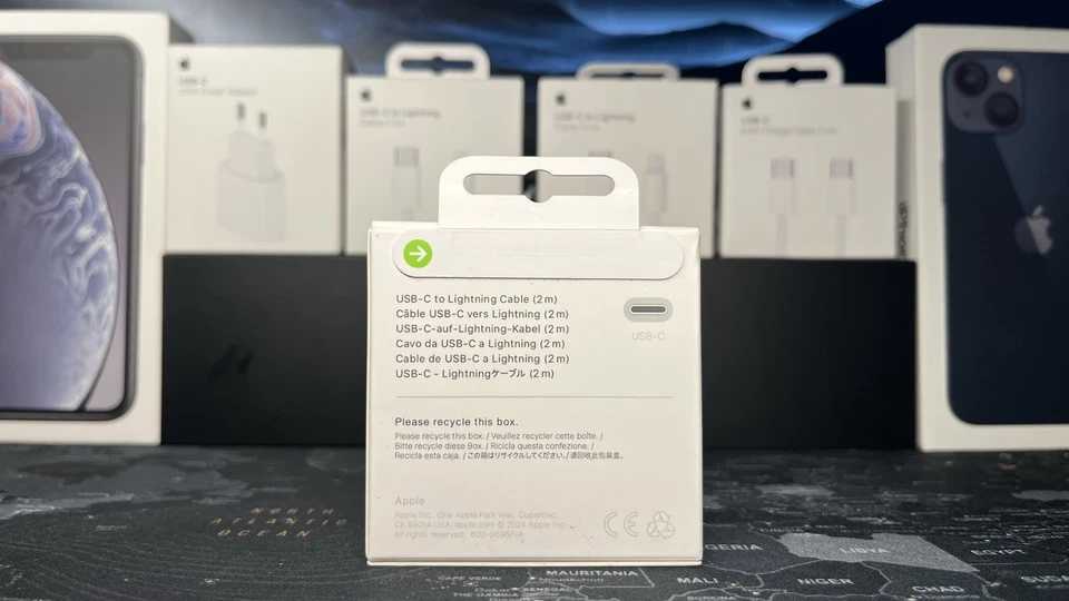 Apple MD819ZM/A 2m Cable de Conector Light a USB - C Blanco - Imagen 2 de 2