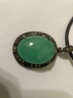 Ladies Marcasite Halo Pendant - Main Stone:  Jade — photo 7