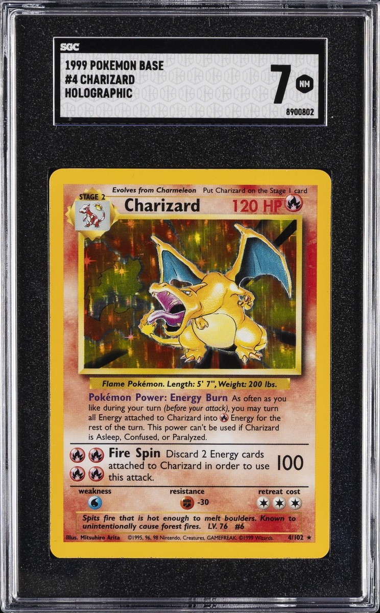 1999 POKEMON BASE SET CHARIZARD SGC 7 | eBay