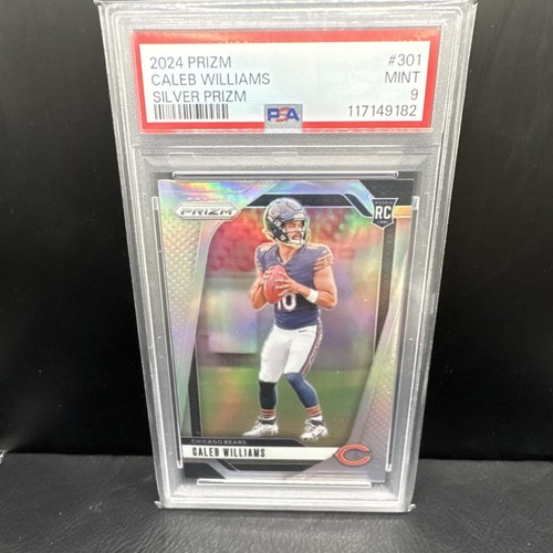 2024 Panini Prizm Caleb Williams Rookies #301 Silver Prizm RC PSA 9 Bears