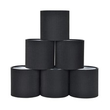 Clip-on Chandelier Fabric Lamp ShadesSet of 6Small Drum5.4" 5....