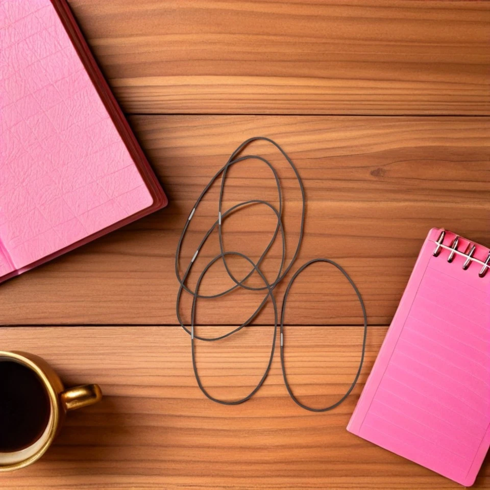 6 Pcs office supplies notebook Spare Ropes elastic bands Rubber Bands - Image 2 of 4