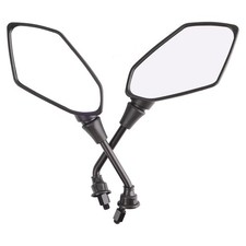 2x 8mm 10mm Universal End Rear View Side Mirrors For Motorcycle Atv Bike E-bike