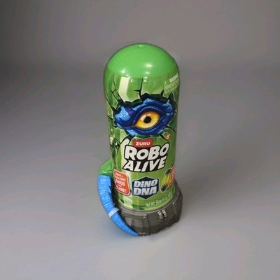 ZURU Robo Alive Dino DNA Light Up Helix Spine Slime 14oz Includes Dino Parts