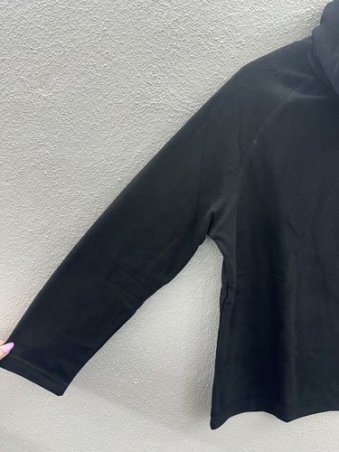 Appleseeds Womens Shirt Size Petite XL Black Long Sleeve Crowl Neck Fleece - Picture 2 of 12