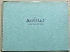 BENTLEY S2 CONTINENTAL LF Sales Brochure c1960 MULLINER Park Ward JAMES YOUNG