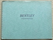 BENTLEY S2 CONTINENTAL LF Sales Brochure c1960 MULLINER Park Ward JAMES YOUNG