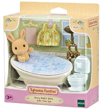 ylvanian Families Sunny Rabbit Girls Bath Time Set 5550 3+