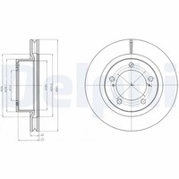 2X Delphi Bremsscheibe BG9067 FüR 200 Toyota Land Cruiser VDJ200 URJ202 URJ202W