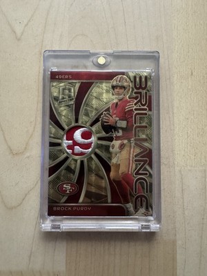 2024 Spectra Brock Purdy Brilliance Gold Vinyl 1/1 49ers Patch