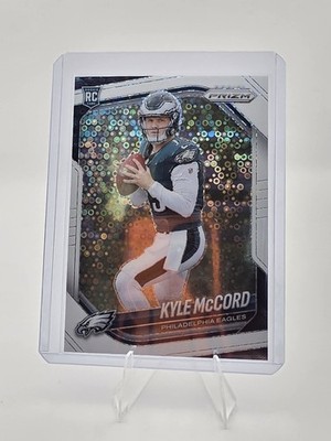 2025 Prizm Kyle McCord #377 White Disco Prizm (RC) Philadelphia Eagles 