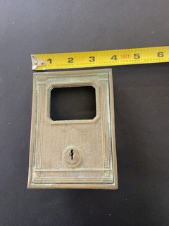 Vintage U.S. Post Office Box door Corbin