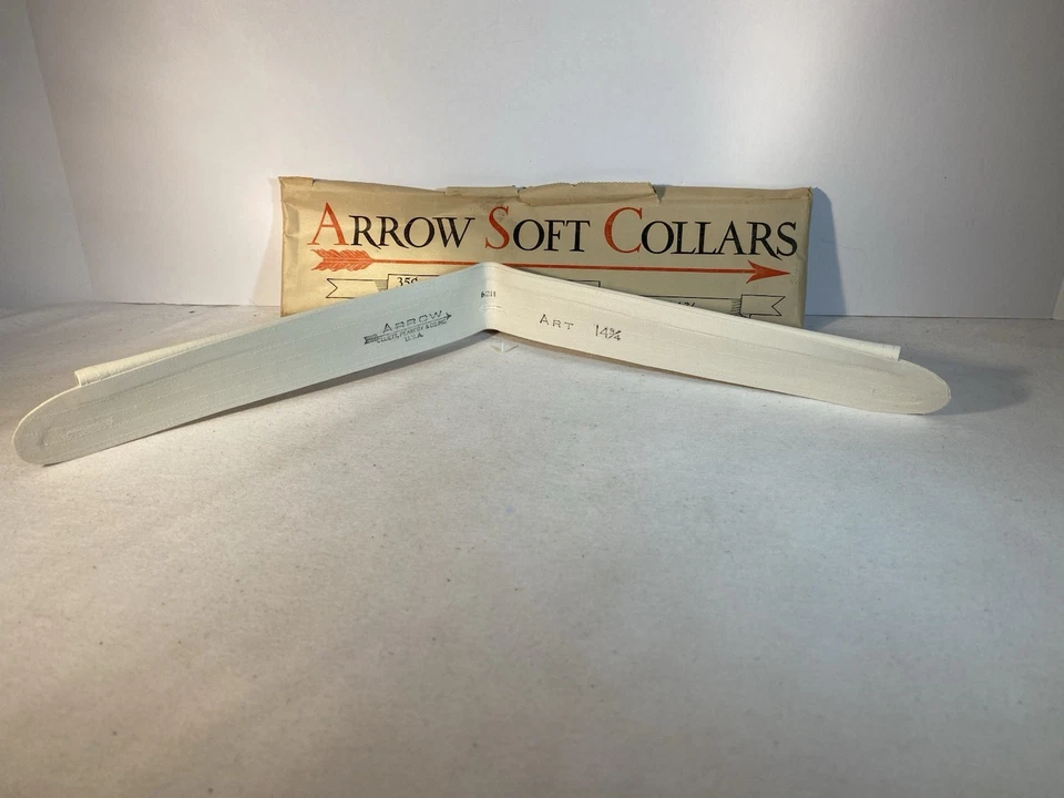 Vintage NOS New Old Stock Arrow  Collars 12 In Original Box Detachable 1930s - Image 4 of 4