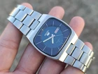 Vintage Seiko 5 Automatic TV – Rare Blue Dial Classic Men's Japanese Wristwatch