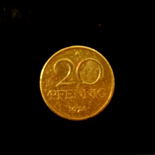 20 Pfennig coin from circulation 1974 A GDR