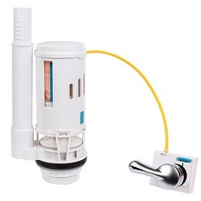 Válvula de descarga doble ajustable de ahorro de agua para cisterna de inodoro de 2 pulgadas sello de silicona