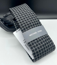 MICHAEL KORS Men's Silk Blend Tie  Black  Moore Neat  NEW MSRP: 69.50