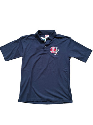Vintage 90s Nutmeg Cleveland Indians XX Bugs Bunny Polo Shirt Neu M