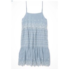 American Eagle baby doll style dress with floral embrodery womens size xs