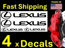 4 x Caliper Vinyl Decal for LEXUS Brake  sticker - Color Options -  FAST
