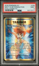 PSA 9 Misty's Determination 108/108 Evolutions Pokemon Card
