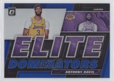 2019 Panini Donruss Optic Elite Dominators Blue Prizm 44/49 Anthony Davis 02s2