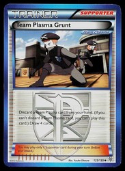 Team Plasma Grunt 125/135 Plasma Storm Uncommon Trainer Supporter