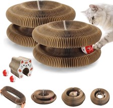 2-Pack Upgraded Kitty Kurlz Twisty Paws Cat Toy, Magnetic Kitty Curls Cat Scratc