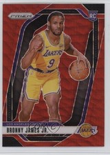 2024-25 Panini Prizm Ruby Wave Prizm Bronny James Jr #243 ib6