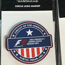 Circuit Of The Americas F1 Circle Logo Magnet 2015 Grand Prix Red White LOT 2