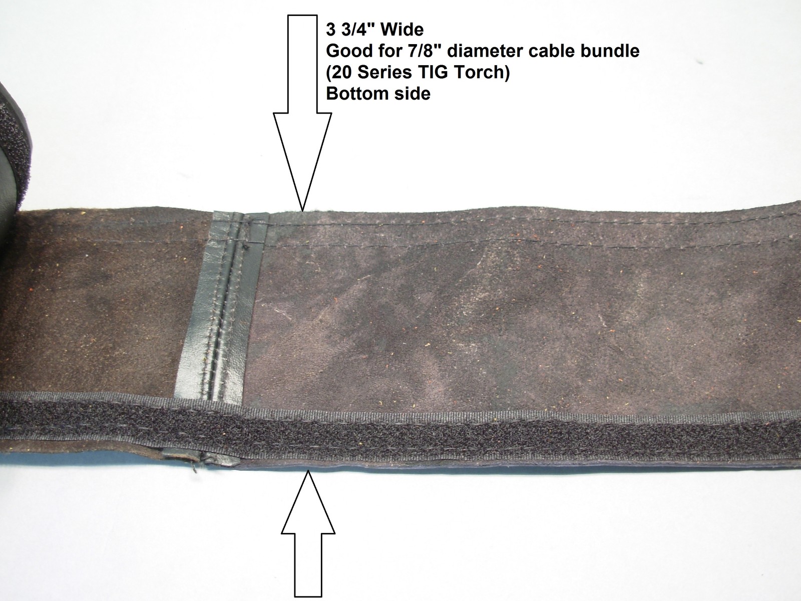 10 Ft Soft Flexible Leather Tig Torch Welding Cable Cover WP20 7/8